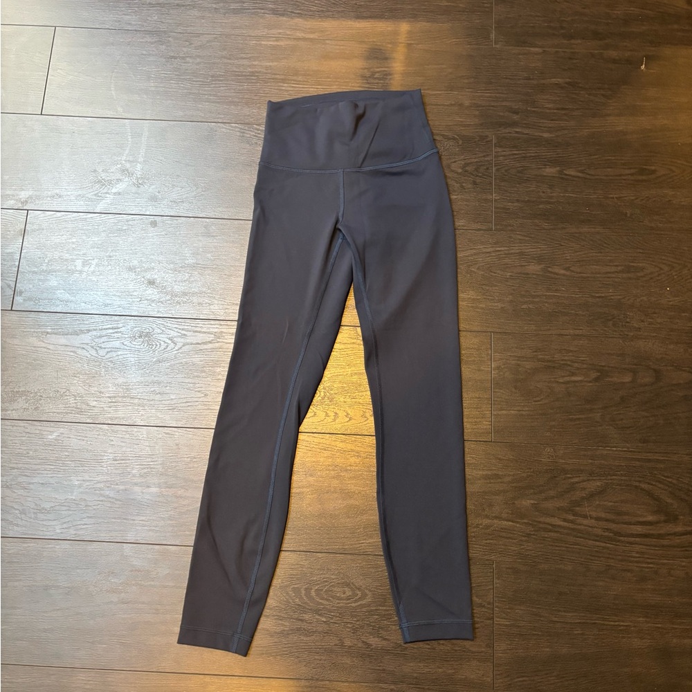 High-Waisted Navy Blue Leggings